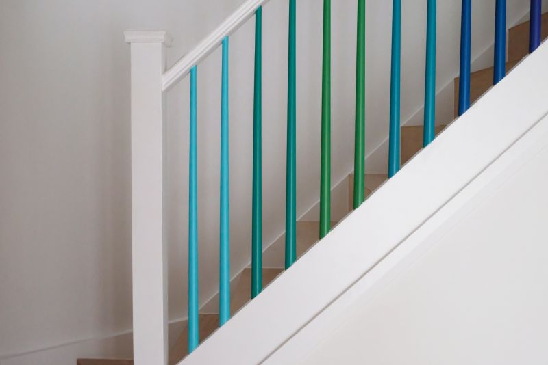 Stair Rail Painting